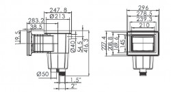 skimmer emaux