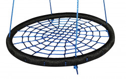 Marimex MA56654 houpačka ve tvaru kruhu 100 cm černá/modrá